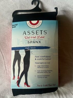 SPANX ASSETS High-Waist Shaping Tights in Black